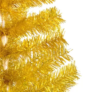 vidaXL Kunstkerstboom 180 cm PET goud