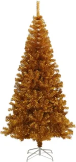 vidaXL Kunstkerstboom 180 cm PET goudkleurig