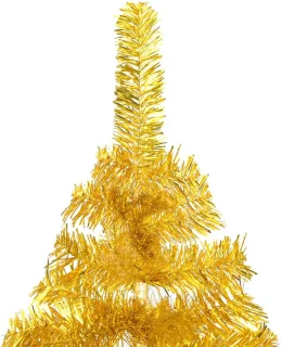 vidaXL Kunstkerstboom 180 cm PET goudkleurig