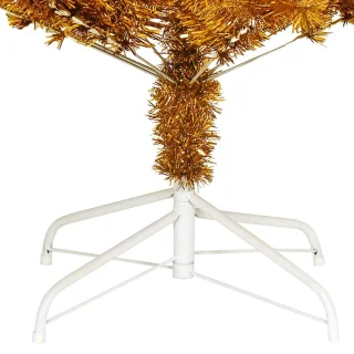vidaXL Kunstkerstboom 180 cm PET goudkleurig