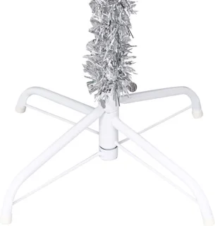 vidaXL Kunstkerstboom 180 cm PET zilver