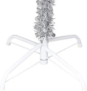 vidaXL Kunstkerstboom 180 cm PET zilver