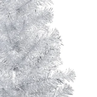 vidaXL Kunstkerstboom 180 cm PET zilver