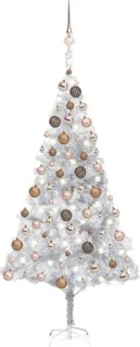 vidaXL Kunstkerstboom 180 cm PET zilver