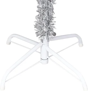 vidaXL Kunstkerstboom 180 cm PET zilverkleurig
