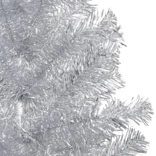 vidaXL Kunstkerstboom 180 cm PET zilverkleurig