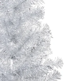 vidaXL Kunstkerstboom 180 cm PET zilverkleurig