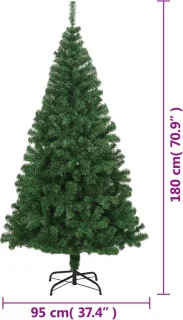 vidaXL Kunstkerstboom 180 cm PVC