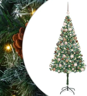 vidaXL kunstkerstboom 180 cm PVC en staal