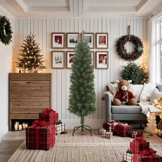 vidaXL Kunstkerstboom 180 cm PVC groen