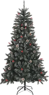 vidaXL Kunstkerstboom 180 cm PVC groen