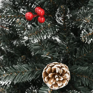vidaXL Kunstkerstboom 180 cm PVC groen