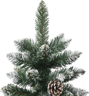 vidaXL Kunstkerstboom 180 cm PVC groen met standaard