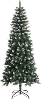 vidaXL Kunstkerstboom 180 cm PVC groen met standaard