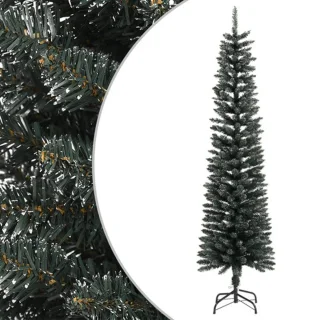 vidaXL Kunstkerstboom 180 cm PVC groen met standaard slim