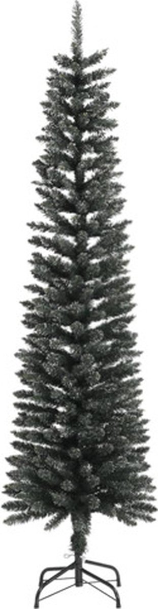 vidaXL Kunstkerstboom 180 cm PVC groen met standaard slim