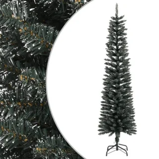 vidaXL Kunstkerstboom 180 cm PVC groen met standaard slim