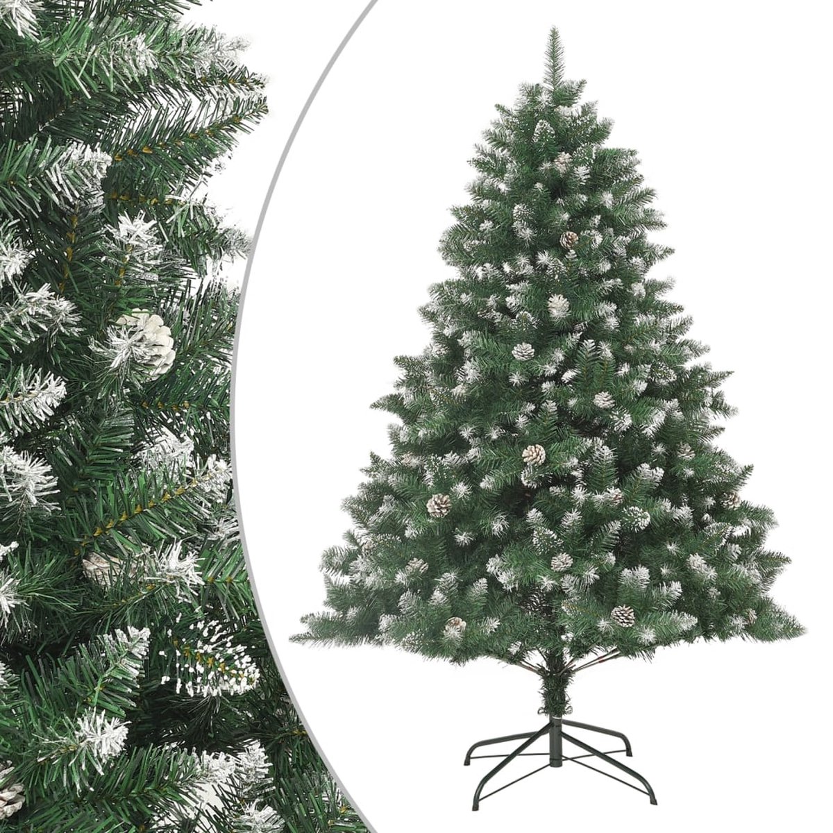 vidaXL Kunstkerstboom 180 cm PVC met standaard