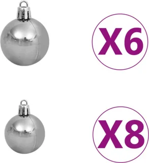 vidaXL Kunstkerstboom 180 cm PVC Roze