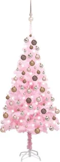 vidaXL Kunstkerstboom 180 cm PVC roze