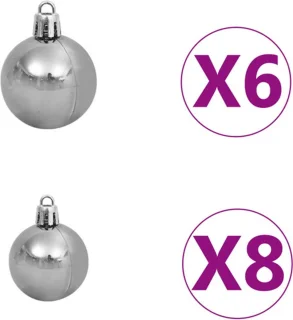 vidaXL Kunstkerstboom 180 cm PVC wit