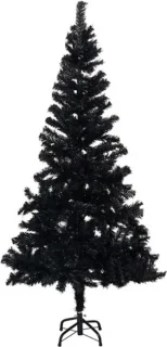 vidaXL Kunstkerstboom 180 cm PVC zwart