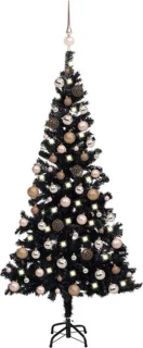 vidaXL Kunstkerstboom 180 cm PVC zwart