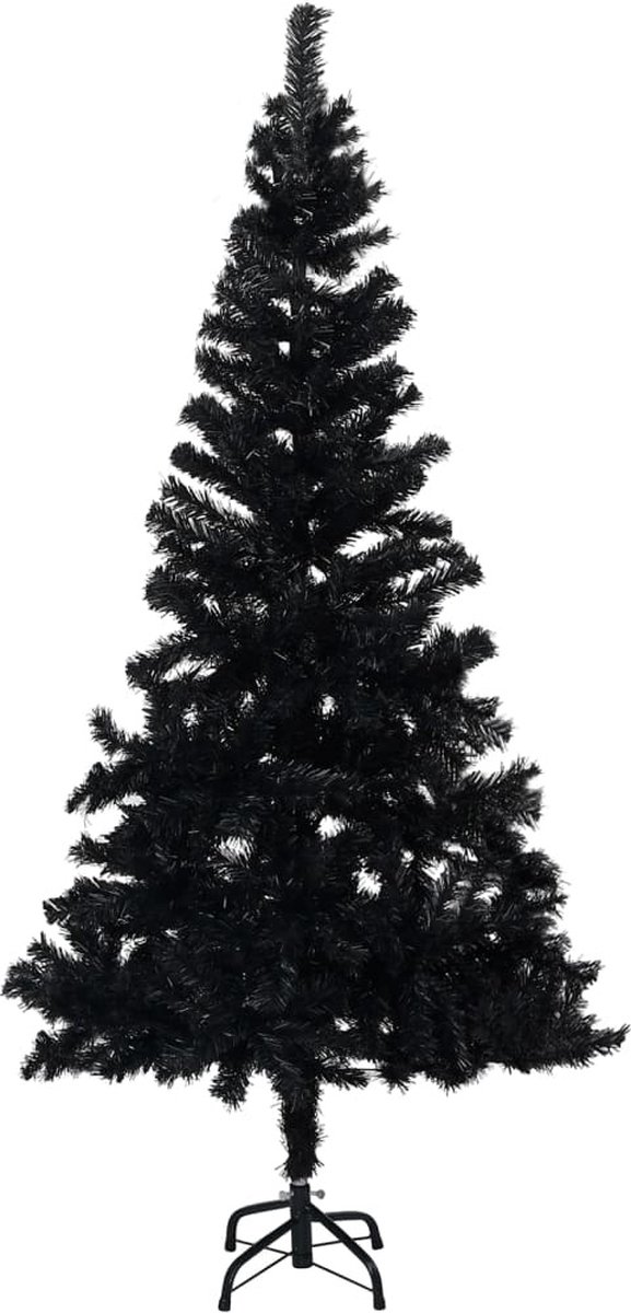 vidaXL Kunstkerstboom 180 cm PVC zwart