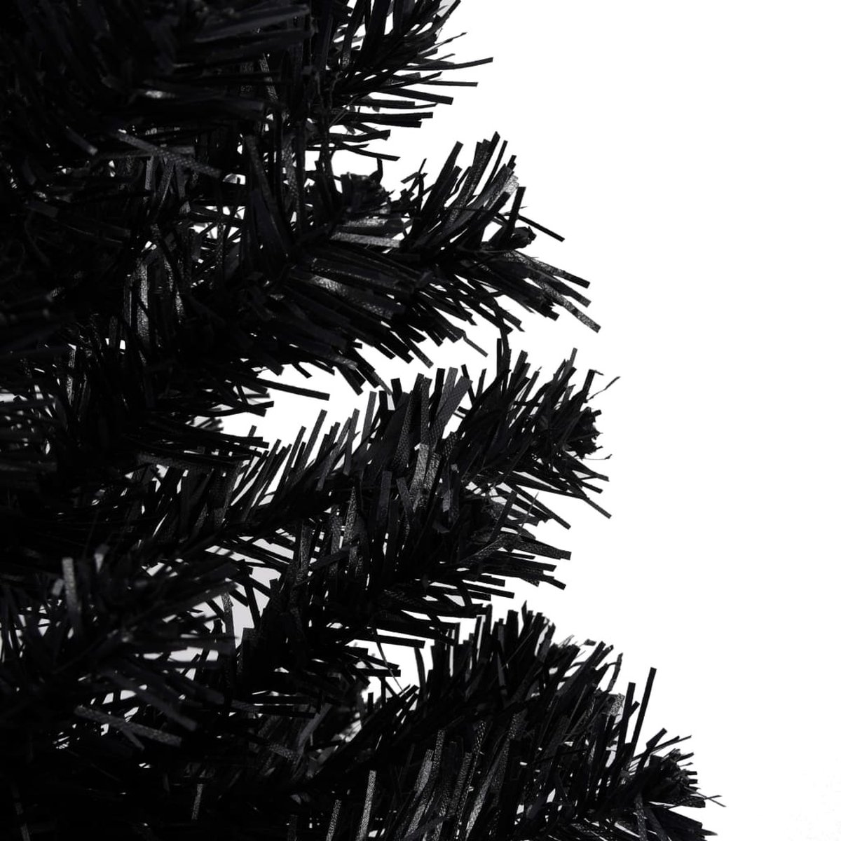 vidaXL Kunstkerstboom 180 cm PVC zwart
