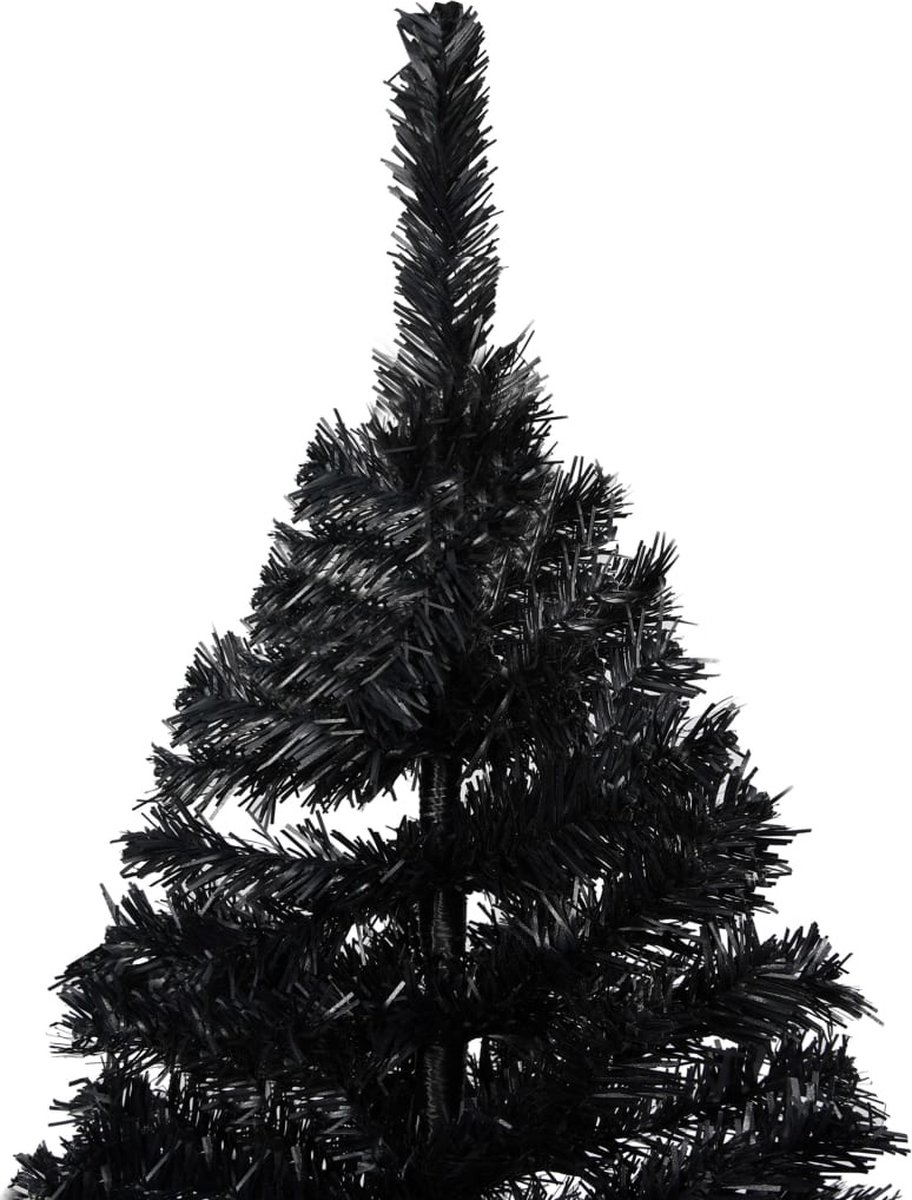 vidaXL Kunstkerstboom 180 cm PVC zwart