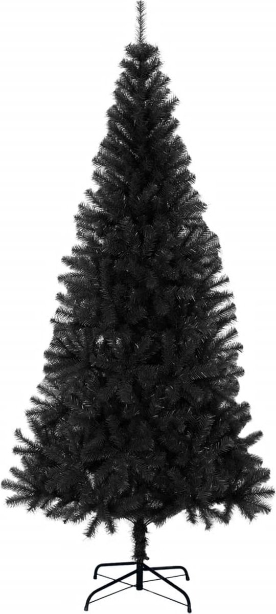 vidaXL Kunstkerstboom 180 cm PVC zwart