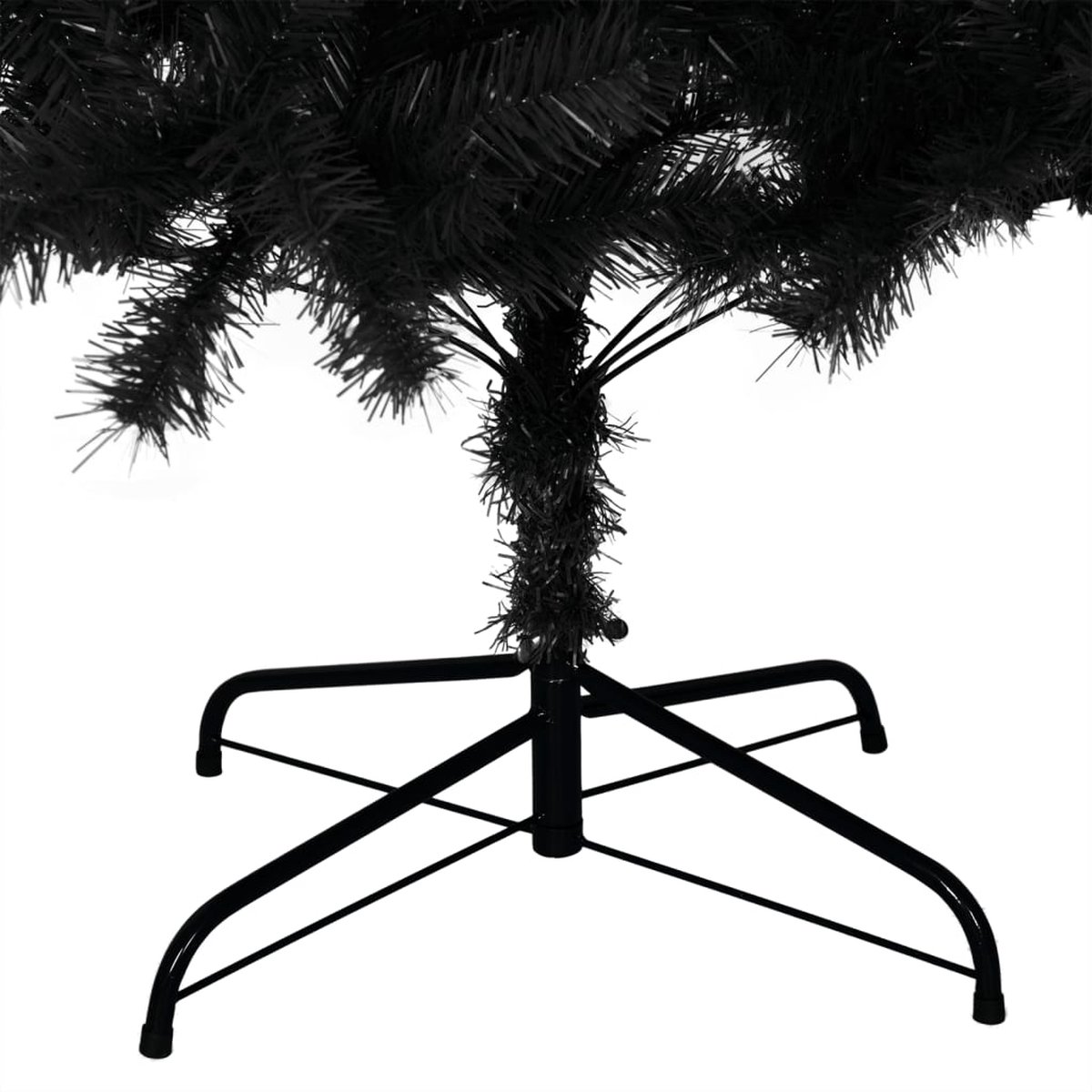 vidaXL Kunstkerstboom 180 cm PVC zwart