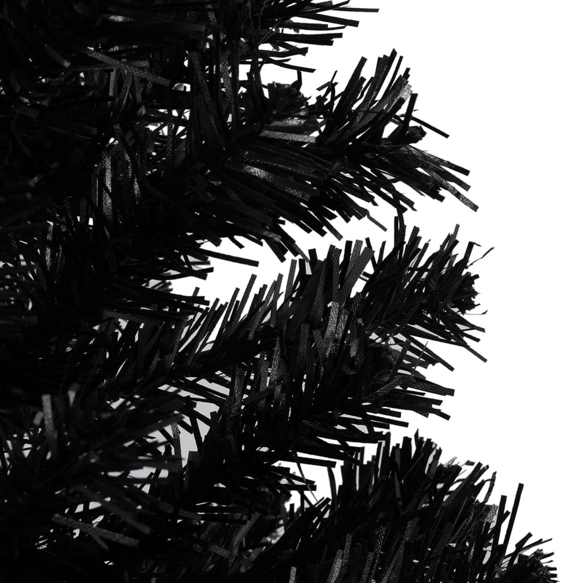 vidaXL Kunstkerstboom 180 cm PVC zwart