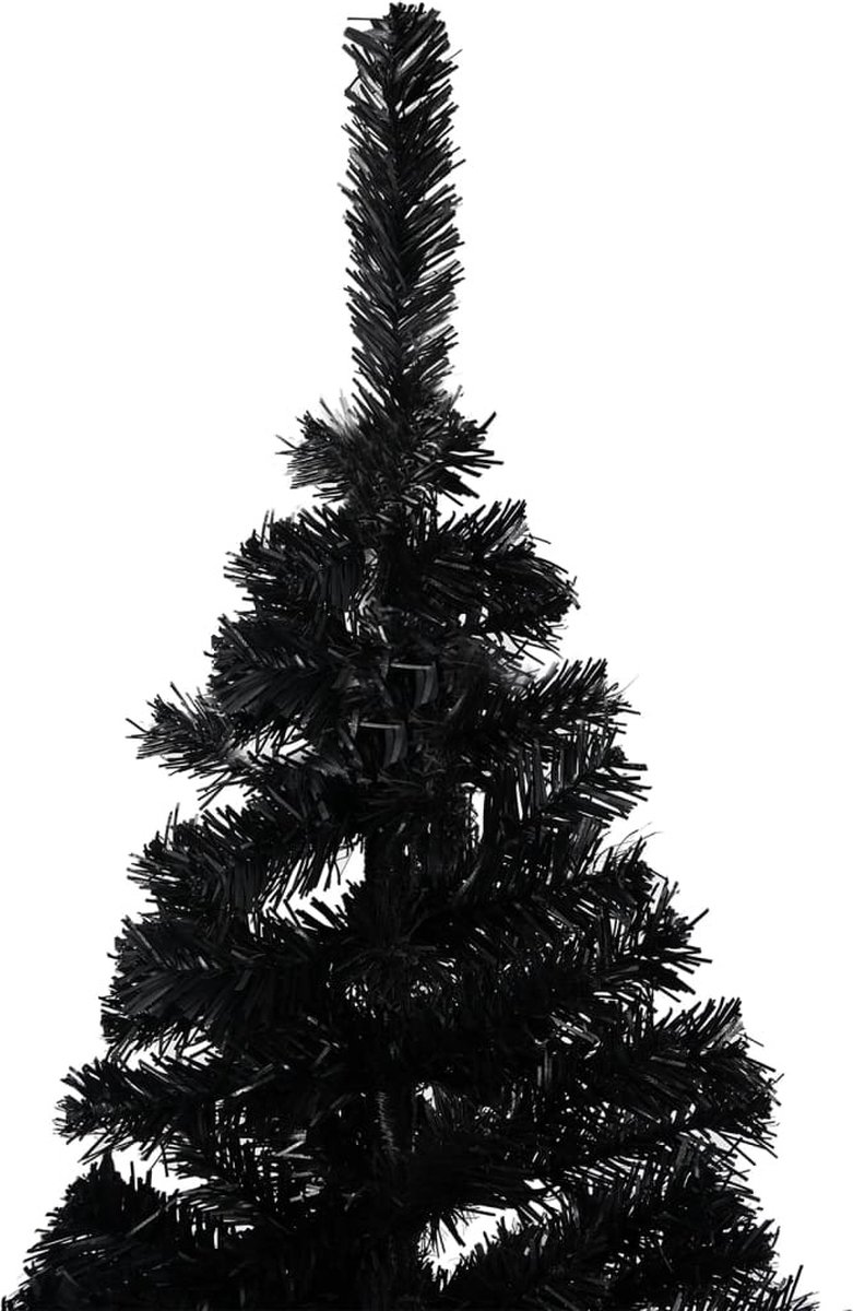vidaXL Kunstkerstboom 180 cm PVC zwart