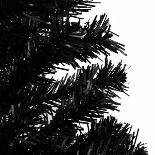 vidaXL Kunstkerstboom 180 cm PVC zwart
