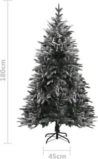 vidaXL - Kunstkerstboom - 180 cm - PVC/PE - groen