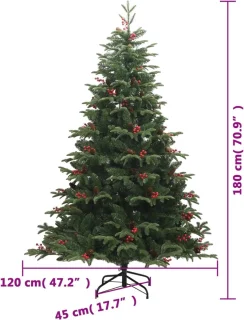 vidaXL Kunstkerstboom 180 cm