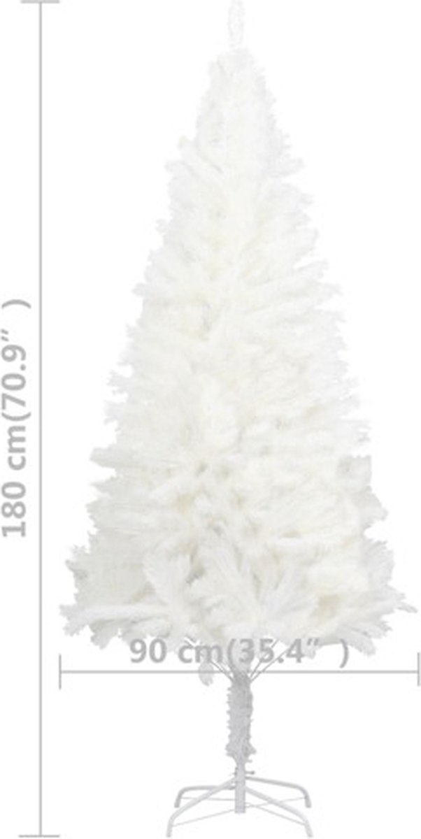 vidaXL Kunstkerstboom 180 cm Wit