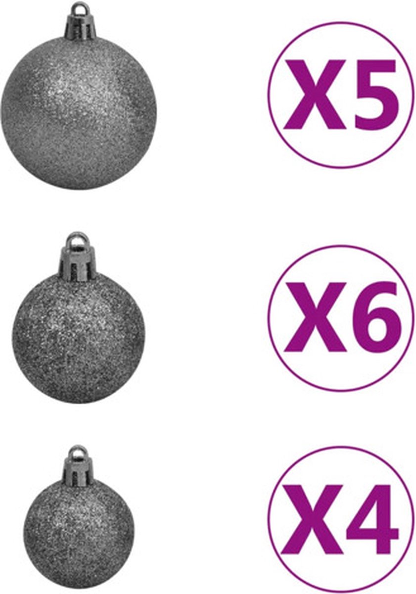 vidaXL Kunstkerstboom 180 cm Wit