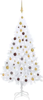 vidaXL kunstkerstboom 180 cm wit PVC