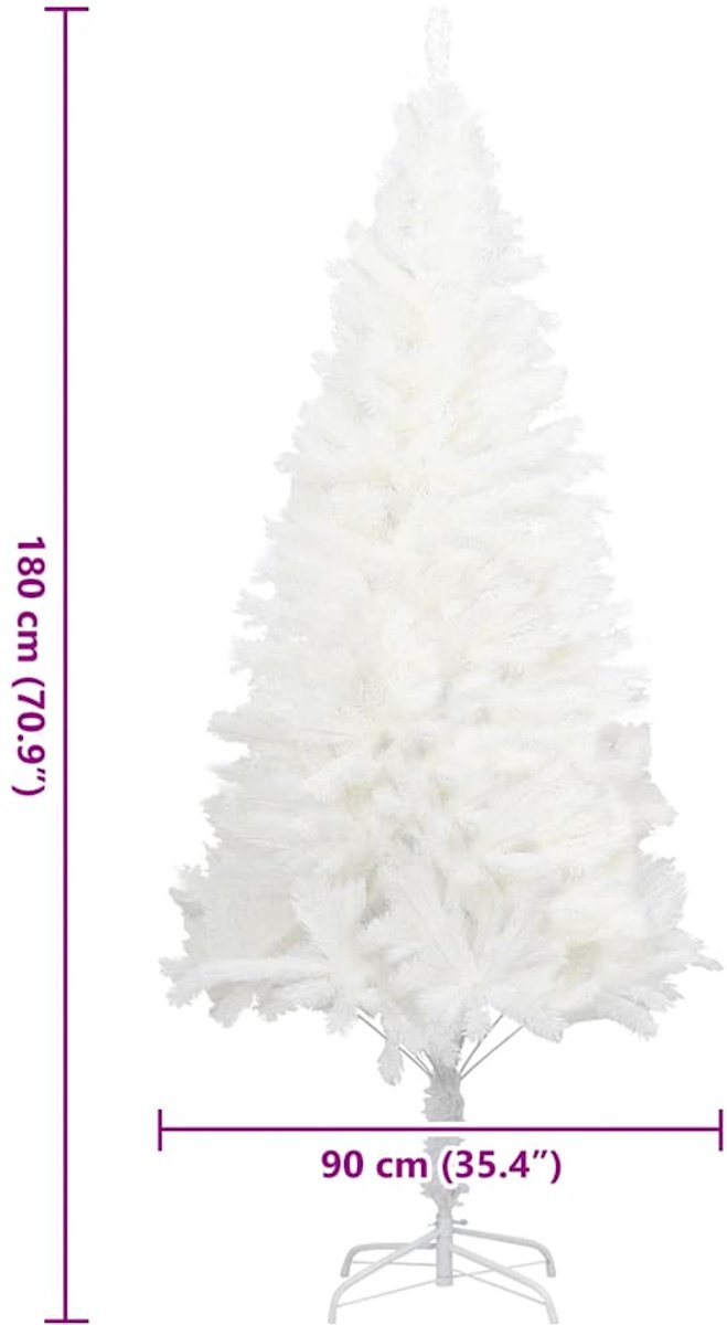 vidaXL Kunstkerstboom 180 cm Wit
