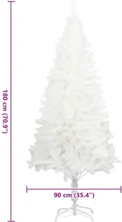 vidaXL Kunstkerstboom 180 cm Wit