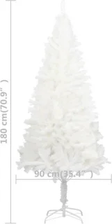 vidaXL Kunstkerstboom 180 cm Wit