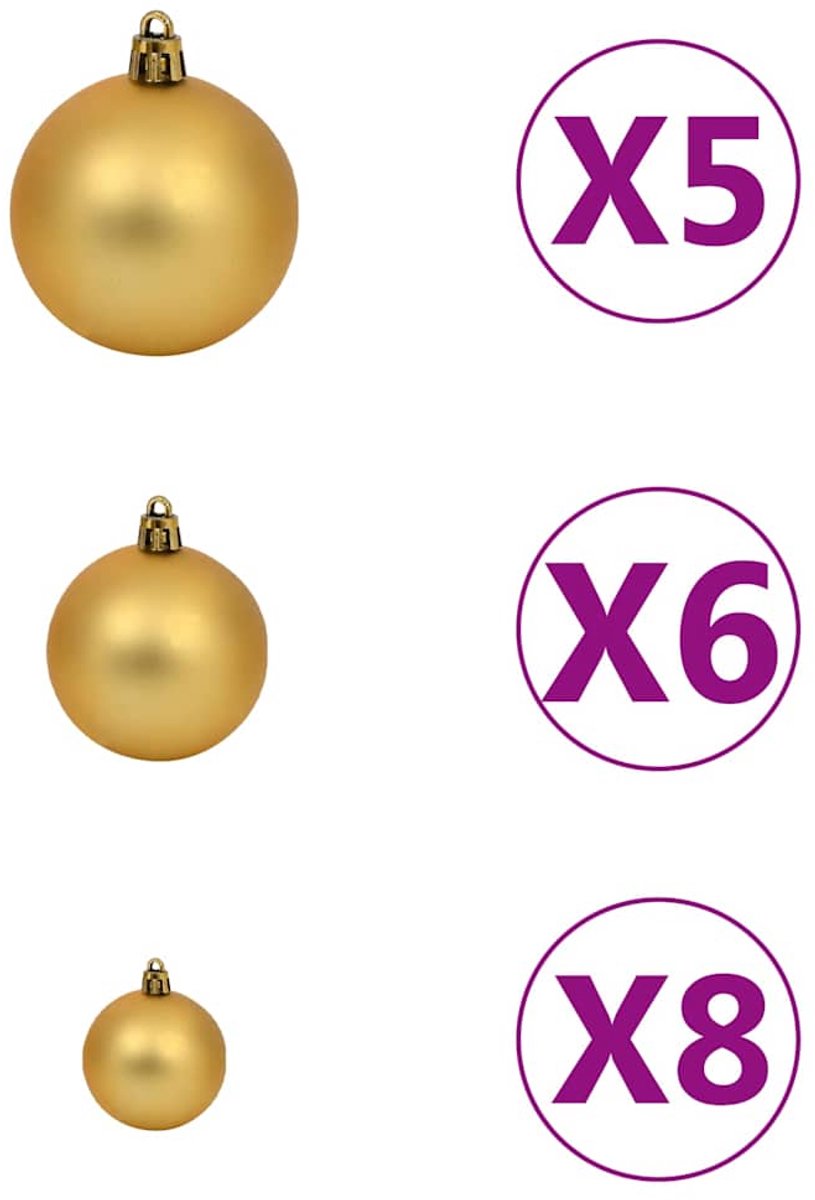 vidaXL Kunstkerstboom 180 cm Wit