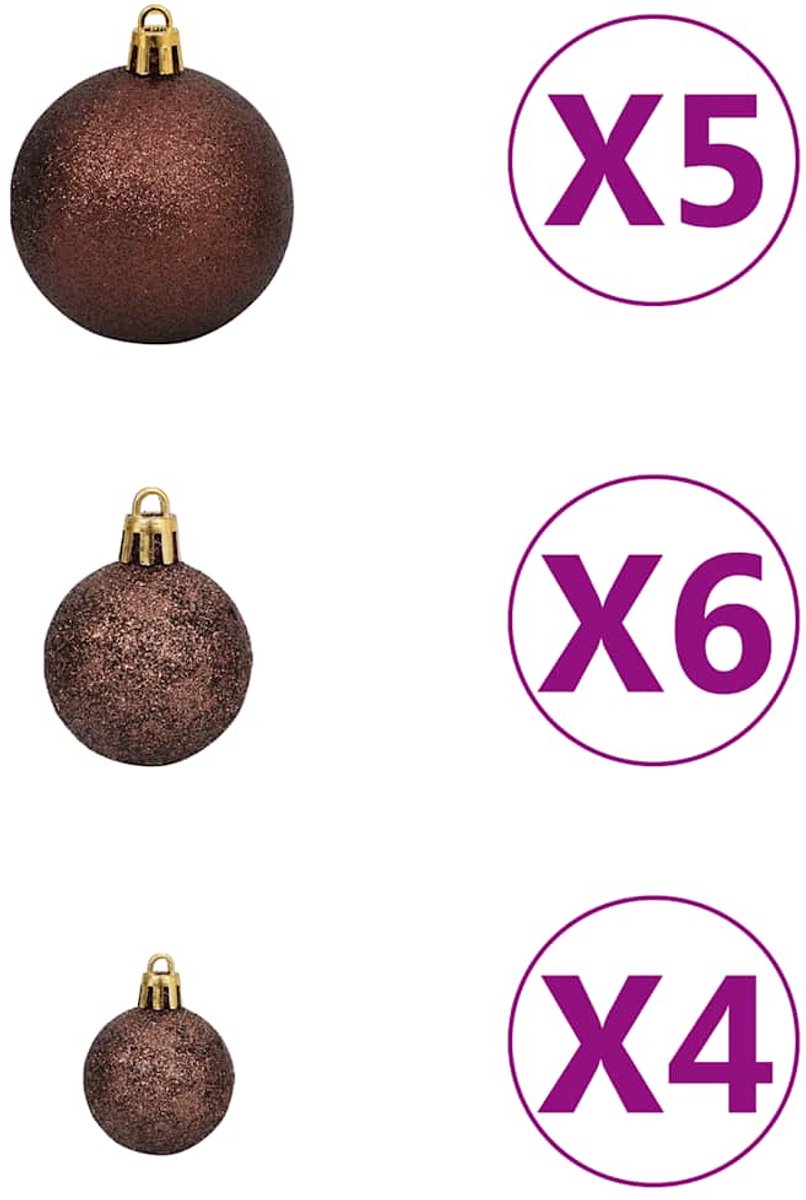 vidaXL Kunstkerstboom 180 cm Wit