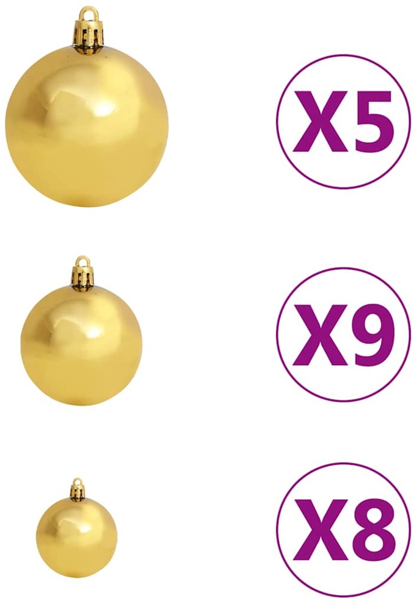 vidaXL Kunstkerstboom 180 cm Wit