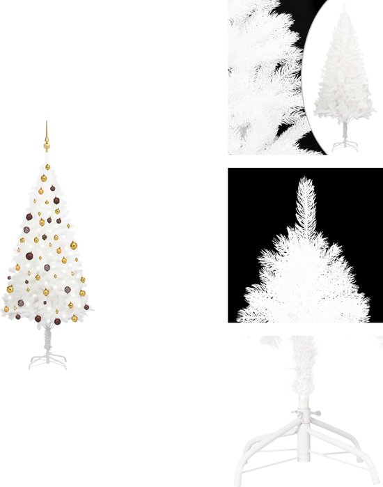 vidaXL Kunstkerstboom 180 cm Wit