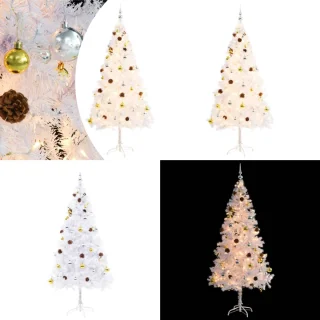 vidaXL Kunstkerstboom 180 cm Wit