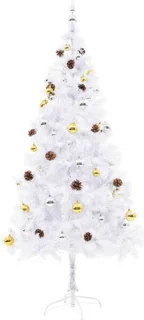 vidaXL Kunstkerstboom 180 cm Wit