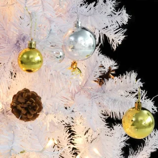 vidaXL Kunstkerstboom 180 cm Wit